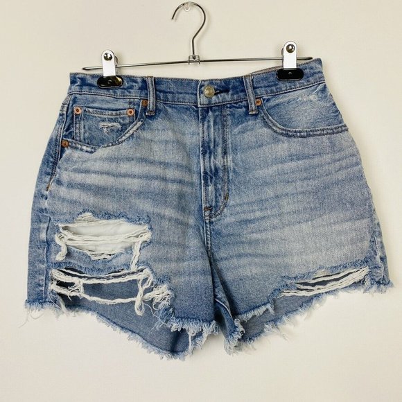 American Eagle Outfitters Pants - American Eagle Highest Rise 90s Boyfriend Short Denim Jean Shorts Size 8